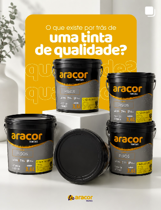 Post do Instagram da Aracor: O que existe por trás de uma tinta de qualidade?